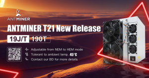 BITMAIN Launches ANTMINER T21 at Blockchain Life 2023